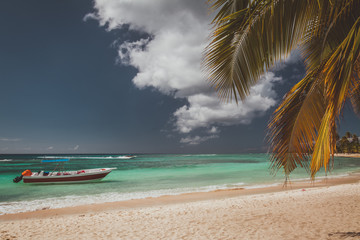 Obraz na płótnie Canvas Beautiful Beach in Saona Island, Dominican Republic