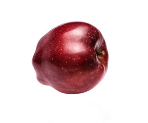Red apple on a white background