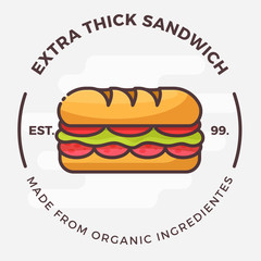 Sandwich Badge Logo