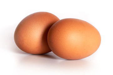 eggs isolated on white background