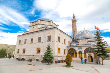 Fototapeta premium Yard of Evliya Mosque and Ebul Hasan Tomb