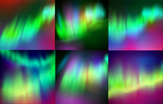 Northern lights backgrounds.