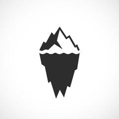 Ice berg vector icon