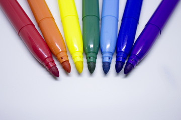 Rainbow markers