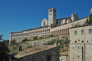 Fototapeta na wymiar La Basilica di San Francesco di Assisi - Umbria