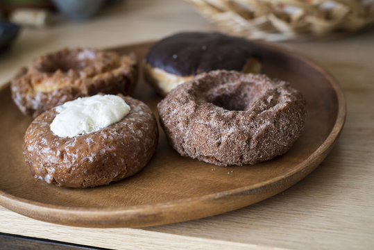 Donuts on a Counter