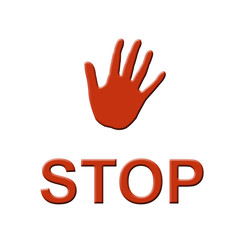 Fototapeta premium stop symbol