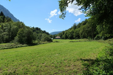 Paysage de montagne en Savoie