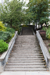 Fototapeta na wymiar Concrete Steps in City