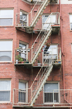 Stairs and Patios on Apartment  Building