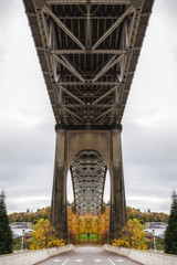 Symmetrical Bridge in Fall