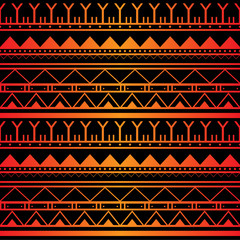 Seamless hand-drawn ethnic pattern of South America. Tribal seamless geometric striped background. It can be used for wallpaper, web page, bags and cloth. Vector illustration.