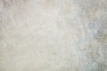 Grey abstract cement concrete background. Grunge texture, wallpaper. Blackboard. Top view, copy space. Banner