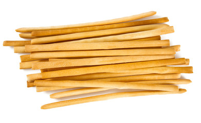 bread sticks isolated on white