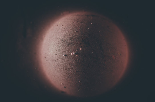 Abstract moon in space