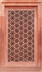 Beautiful floral design in Taj Mahal complex