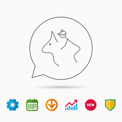 Horseback riding icon. Jockey rider sign.