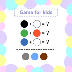vector illustration. game for preschool kids. rebus for children
