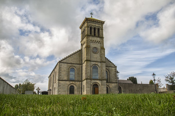 moody picture of church