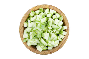 zucchini cut into cubes