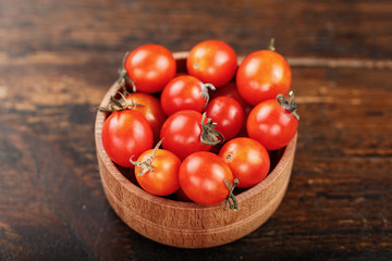 cherry tomatoes in a plate