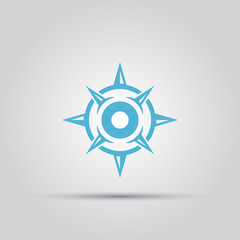Compass isolated vector abstract icon