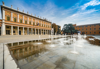 Fototapeta na wymiar square in Reggio Emilia