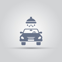 Car wash isolated vector simple icon