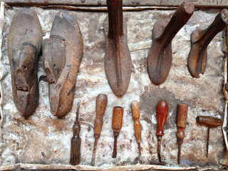 Different old shoe prototype