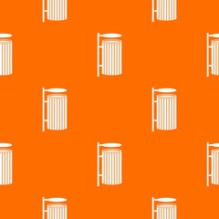 Public trash can pattern seamless