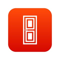 Door icon digital red