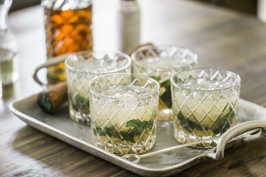 Bourbon Mojitos