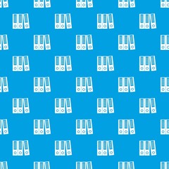 Office folders pattern seamless blue