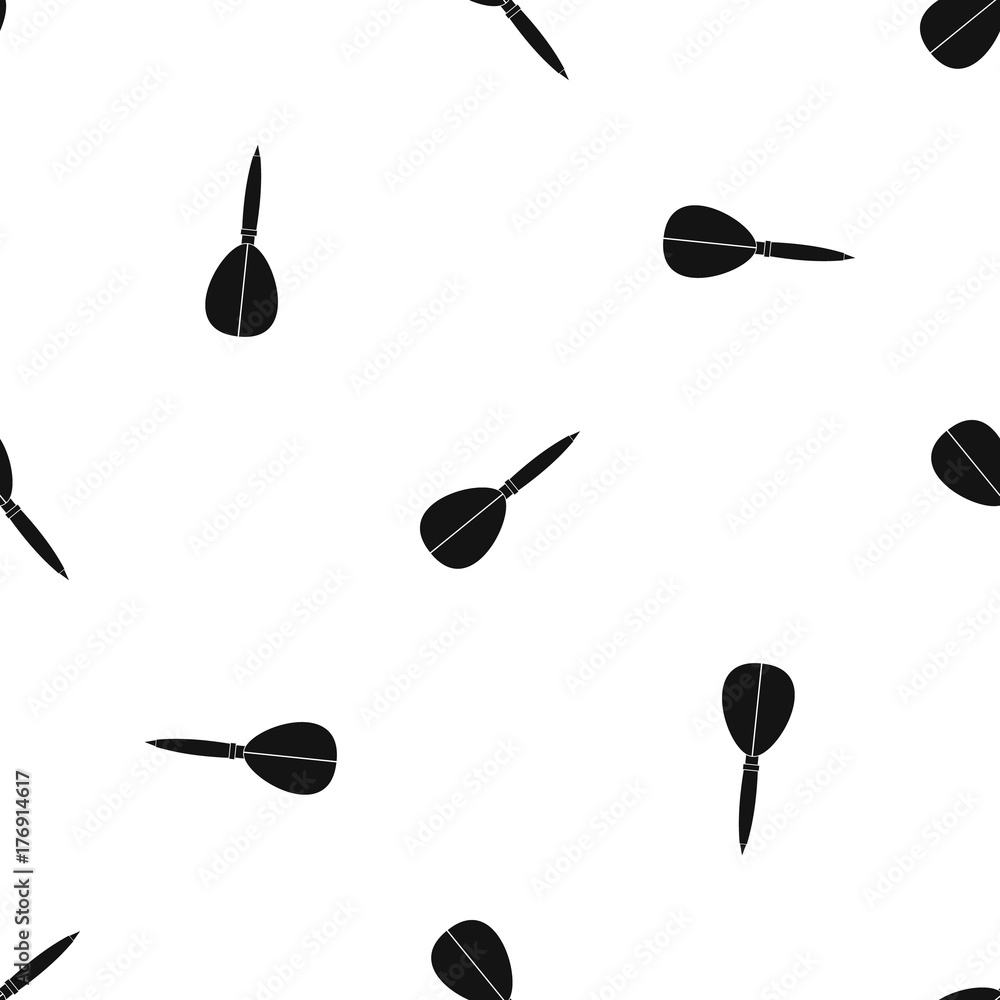 Poster arrow to play dart pattern seamless black
