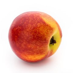 Peach. Fruit with isolated on white background.