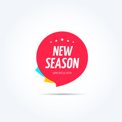New Season Shopping Marketing Tag