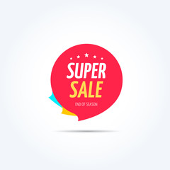 Super Sale Shopping Marketing Tag