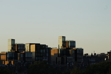 Fototapeta na wymiar Sunset Skyscrapers