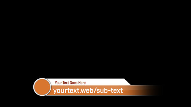 Orange Fade Lower Third