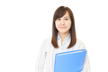 微笑むビジネスウーマン