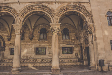 Fototapeta na wymiar Old Architecture in Dubrovnik