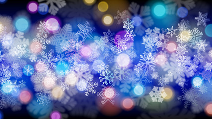 Background of snowflakes