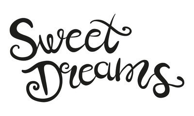 Fototapeta na wymiar Sweet dreams lettering