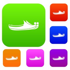 Turkish shoes set color collection