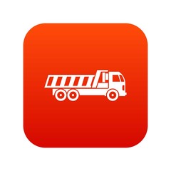 Machinery icon digital red