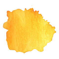 Abstract isolated watercolor hand drawn paper texture stain on white background for text design, web, label.