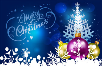 Christmas card vector