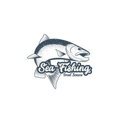 Fishing badge template