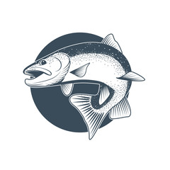 Fishing badge template