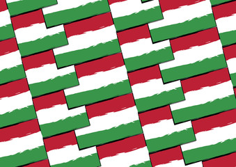 Fototapeta na wymiar Grunge HUNGARY flag or banner